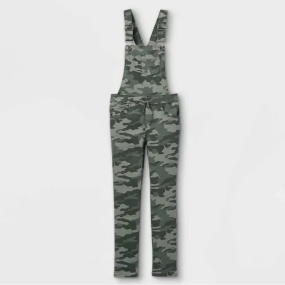 Stretch Denim Camo Overalls - Picture 1 of 6